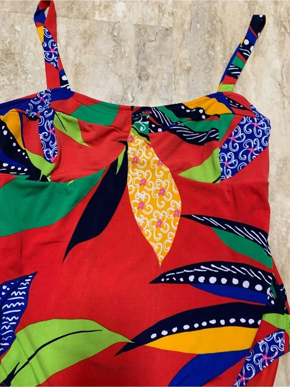 Vintage goodtimeuse Tropical Colorful swimsuit/bodysuit